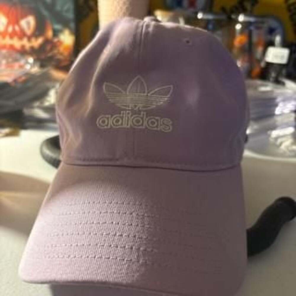 Adidas Lilac Purple Trefoil Logo Adjustable Baseball Cap Hat